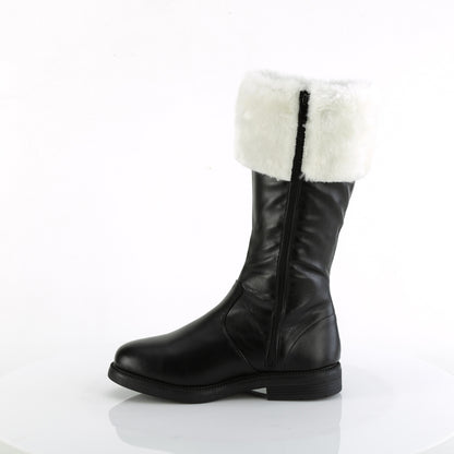 Funtasma Herrenstiefel Santa-100 BLK PU-WHT FAUX PELL