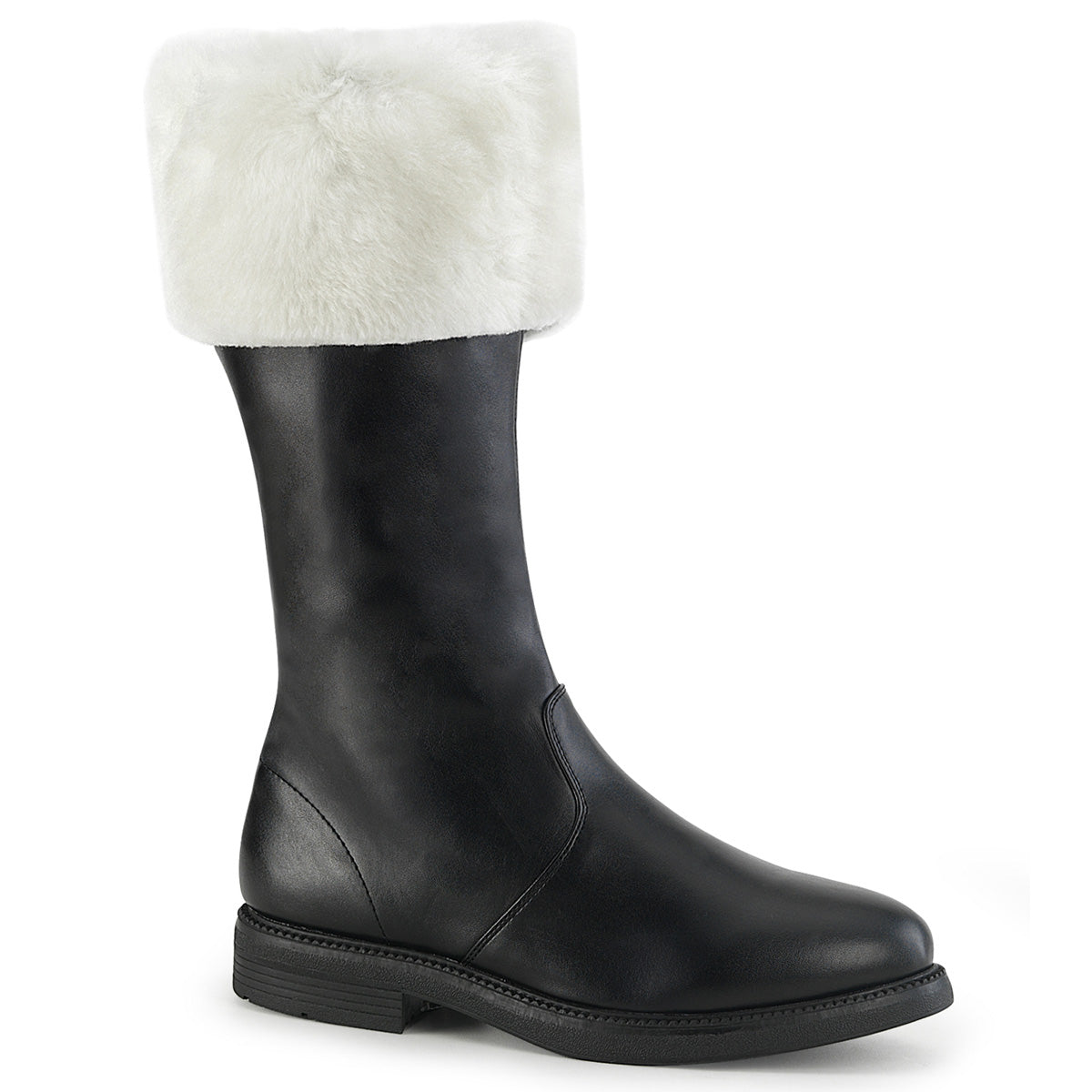 Funtasma Herrenstiefel Santa-100 BLK PU-WHT FAUX PELL