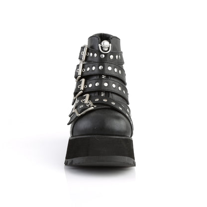 DemoniaCult Damenknöchelstiefel SCENE-30 BLK Vegan Leder