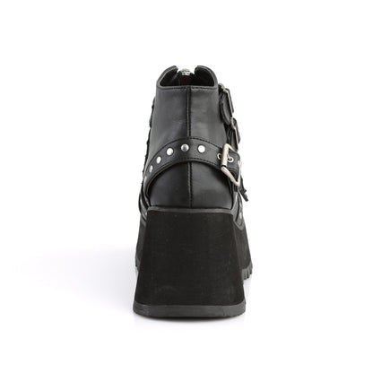DemoniaCult Damenknöchelstiefel SCENE-30 BLK Vegan Leder