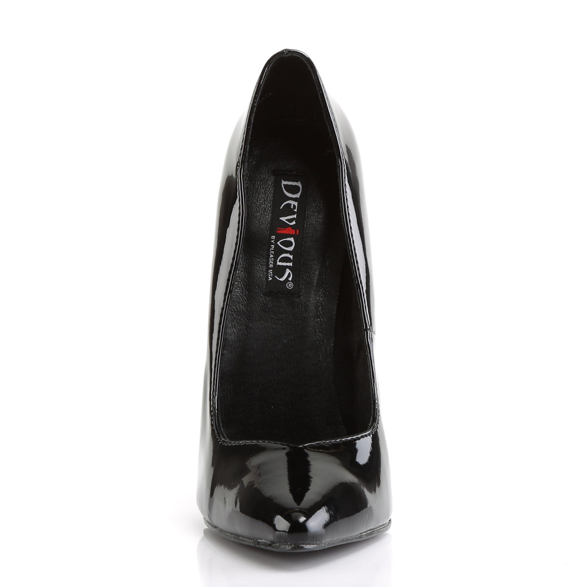Devious Womens Pumps SCREAM-01 Blk Pat