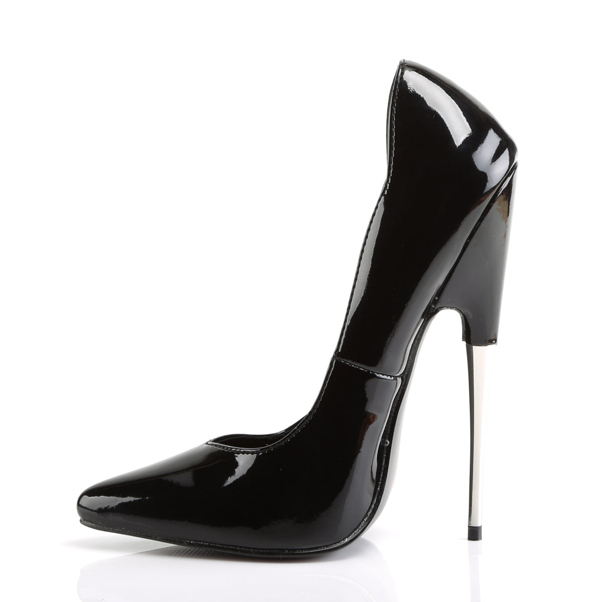 Devious Womens Pumps SCREAM-01 Blk Pat