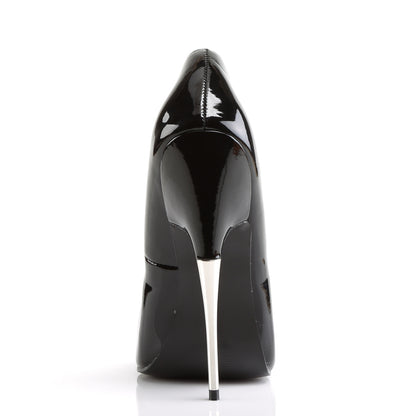 Devious Womens Pumps SCREAM-01 Blk Pat