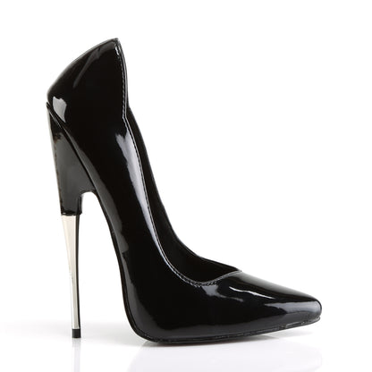 Devious Womens Pumps SCREAM-01 Blk Pat