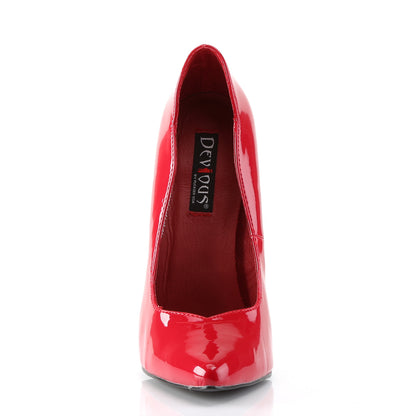 Devious Womens Pumps SCREAM-01 Red Pat