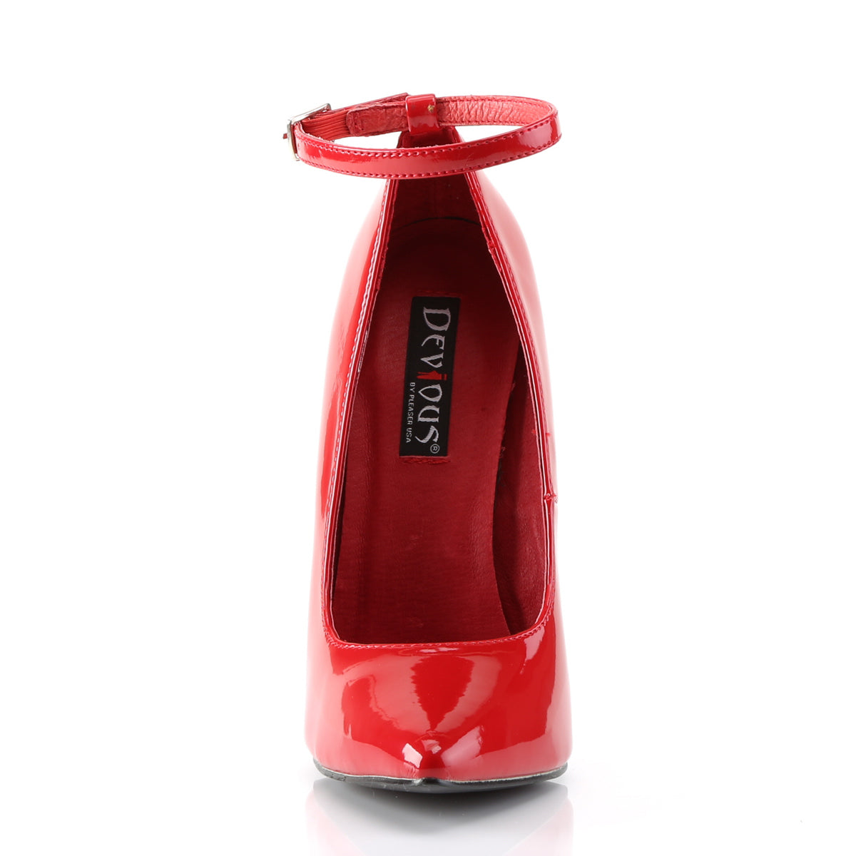Devious Womens Pumps SCREAM-12 Red Pat