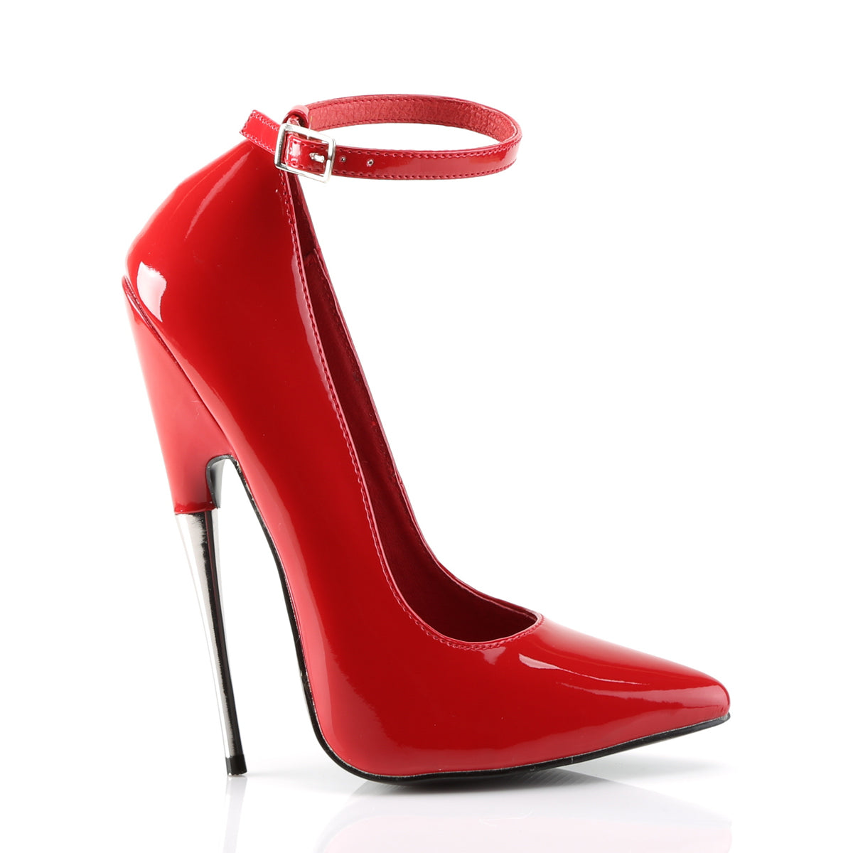 Devious Womens Pumps SCREAM-12 Red Pat