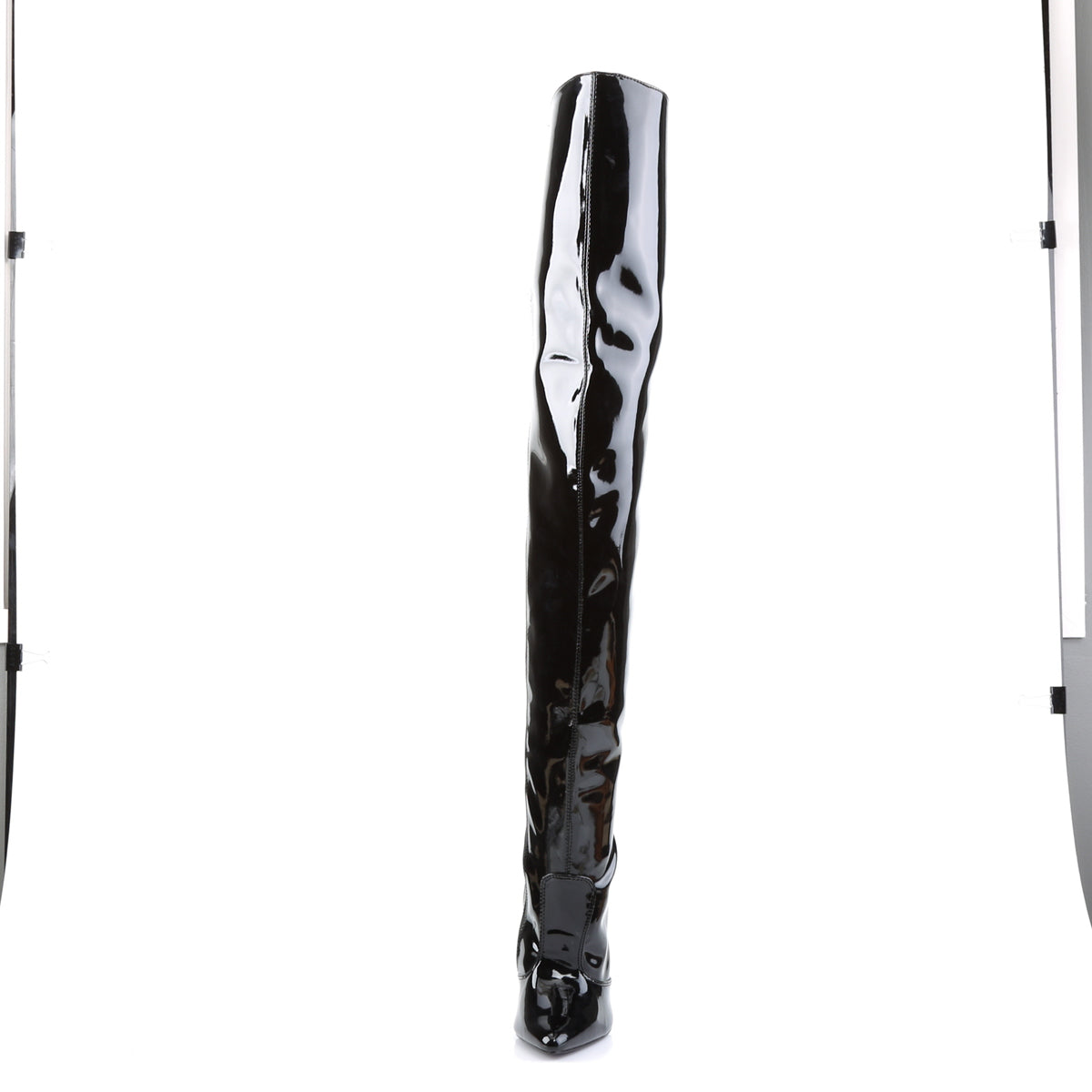Devious Womens Boots. SCREAM-3010 BLK Pat.