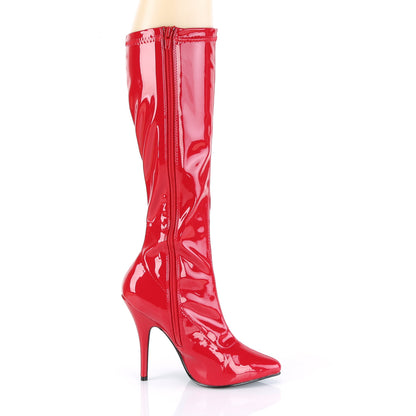 Pleaser Womens Boots. SEDUCE-2000 Red Str Pat