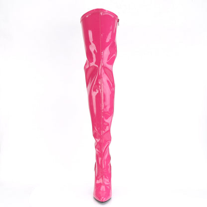Pleaser Womens Boots. SEDUCE-3000 H. Pink Str Pat