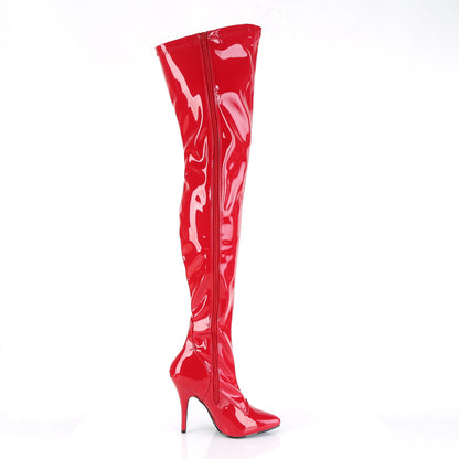 Pleaser Womens Boots. SEDUCE-3000 Red Str Pat