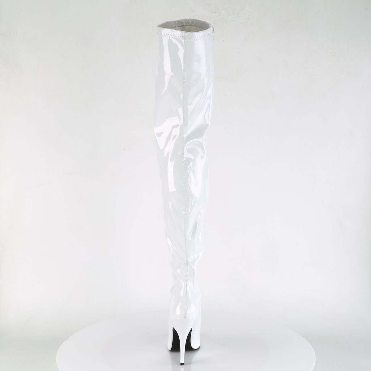 Pleaser Womens Boots. SEDUCE-3000 WHT Str Pat