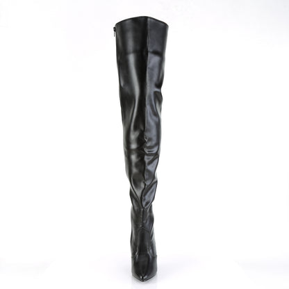 Pleaser Womens Boots. SEDUCE-3010 BLK Faux Leder
