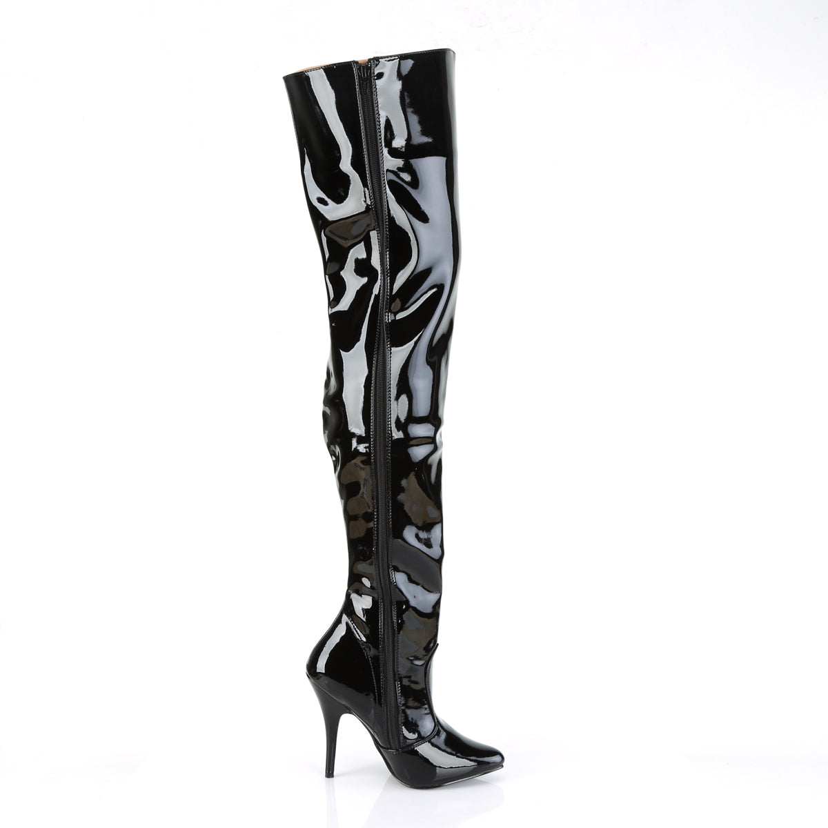 Pleaser Womens Boots. SEDUCE-3010 BLK Pat.