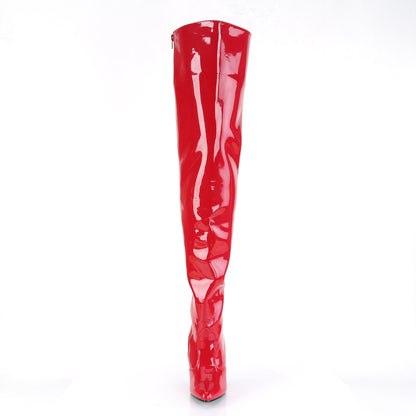 Pleaser Womens Boots. SEDUCE-3010 Red Pat.