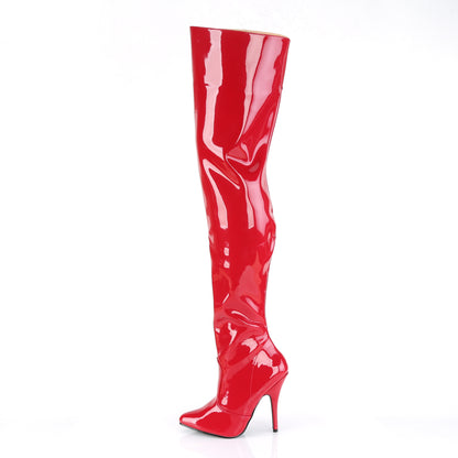 Pleaser Womens Boots. SEDUCE-3010 Red Pat.