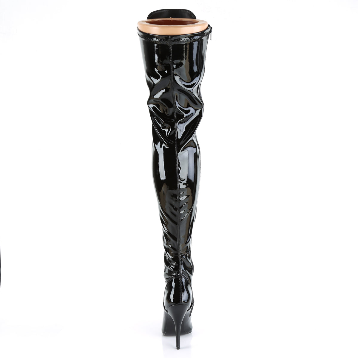 Pleaser Womens Boots. SEDUCE-3024 BLK Str Pat