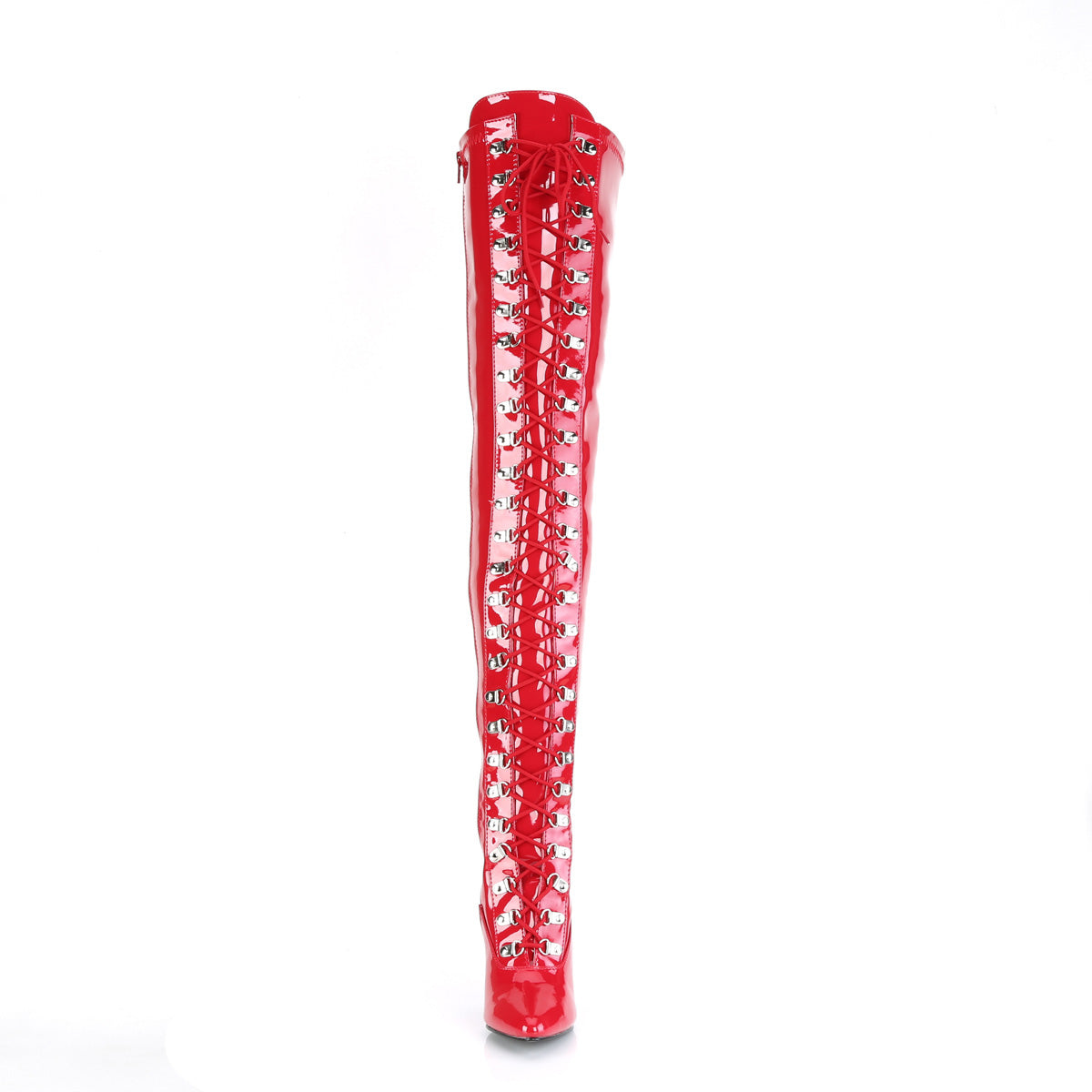 Pleaser Womens Boots. SEDUCE-3024 Red Pat.
