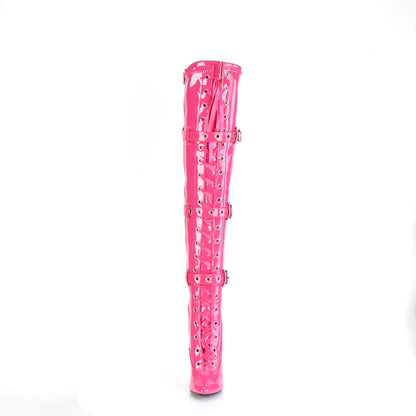 Pleaser Womens Boots. SEDUCE-3028 H. Pink Str. Klopfen