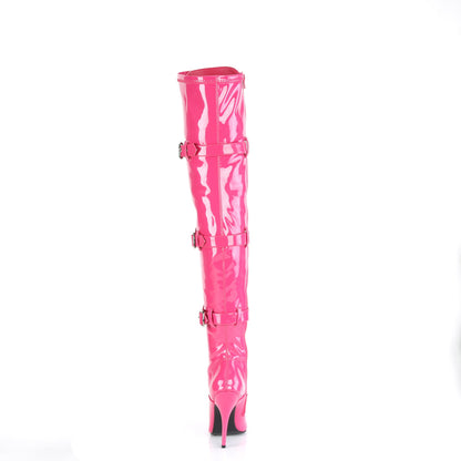 Pleaser Womens Boots. SEDUCE-3028 H. Pink Str. Klopfen