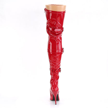 Pleaser Womens Boots SEDUCE-3028 Red Str Pat