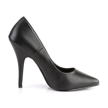 Pleaser Womens Pumps SEDUCE-420 Blk Faux Leather
