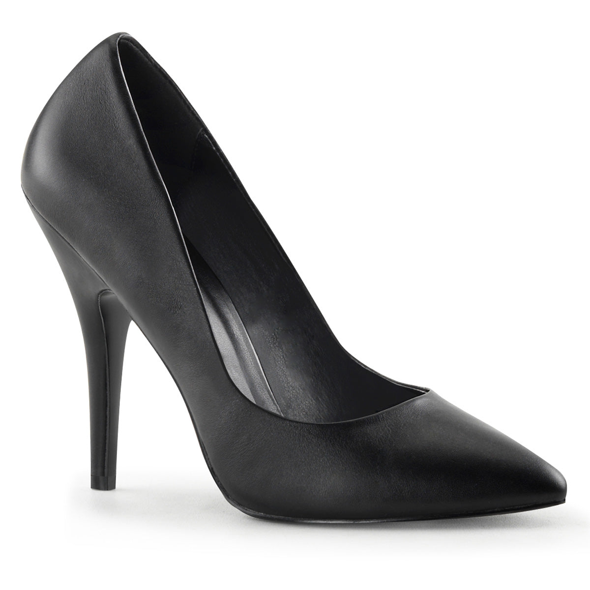 Pleaser Frauenpumpen SEDUCE-420 BLK-Leder.