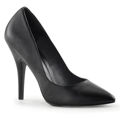 Pleaser Frauenpumpen SEDUCE-420 BLK-Leder.