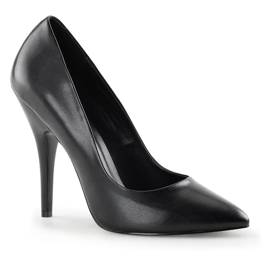 Pleaser Womens Pumps SEDUCE-420 Blk Faux Leather