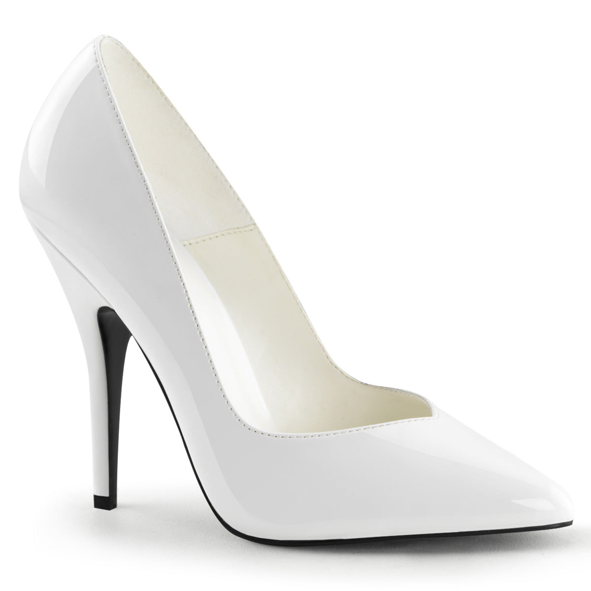 Pleaser Frauenpumpen SEDUCE-420V WHT PAT.