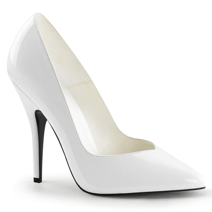 Pleaser Frauenpumpen SEDUCE-420V WHT PAT.