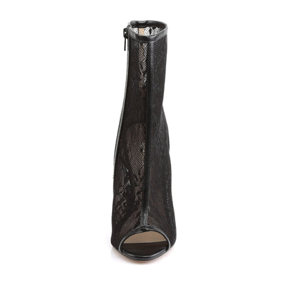 Fabulicious Damen Knöchelstiefel SEXY-1008 BLK PU-Lace