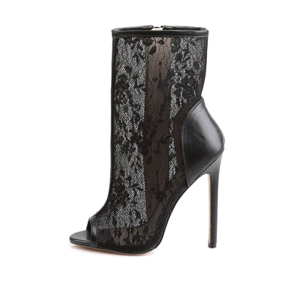 Fabulicious Damen Knöchelstiefel SEXY-1008 BLK PU-Lace