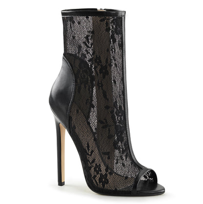 Fabulicious Damen Knöchelstiefel SEXY-1008 BLK PU-Lace