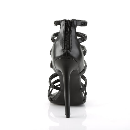 Pleaser Womens Pumps SEXY-15 Blk Faux Leather