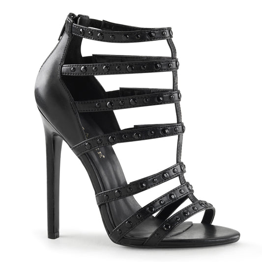 Pleaser Womens Pumps SEXY-15 Blk Faux Leather