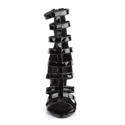 Pleaser Damen Knöchelstiefel SEXY-52 BLK Pat.