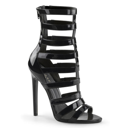 Pleaser Damen Knöchelstiefel SEXY-52 BLK Pat.