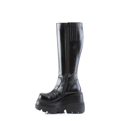 DemoniaCult Womens Boots SHAKER-100 Blk Vegan Leather