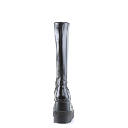 DemoniaCult Womens Boots SHAKER-100 Blk Vegan Leather