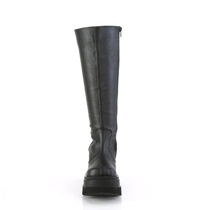 DemoniaCult  Stiefel SHAKER-100WC BLK Vegan Leder