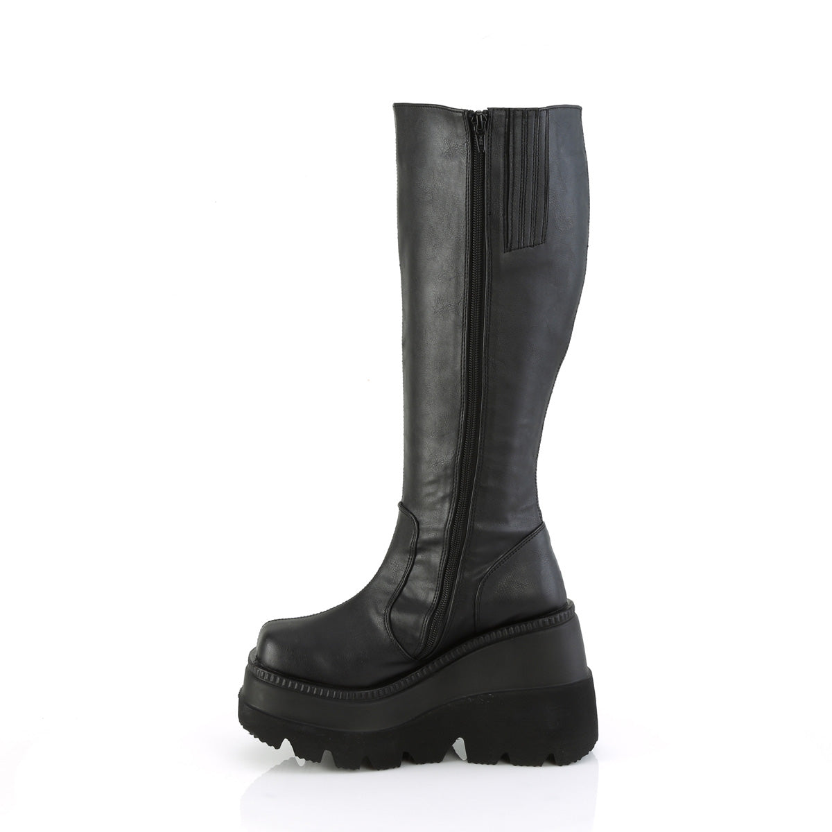 DemoniaCult  Stiefel SHAKER-100WC BLK Vegan Leder
