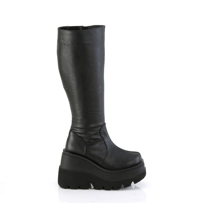 DemoniaCult  Stiefel SHAKER-100WC BLK Vegan Leder