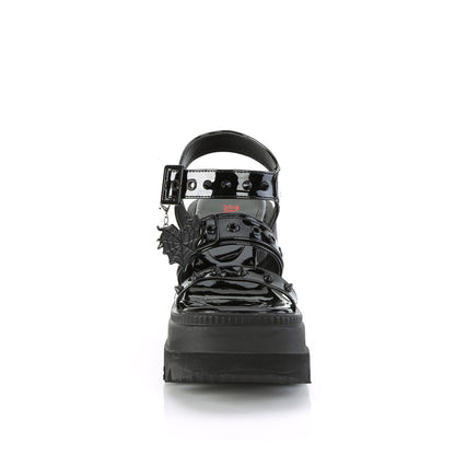 DemoniaCult  Sandalen SHAKER-13 Blk Pat