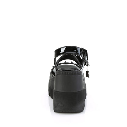 DemoniaCult  Sandalen SHAKER-13 Blk Pat