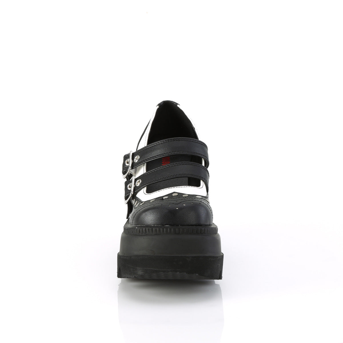 DemoniaCult   SHAKER-27 BLK-Wht Vegan Leder