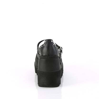 DemoniaCult   SHAKER-27 BLK-Wht Vegan Leder