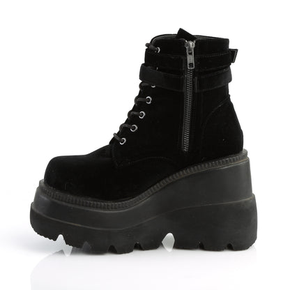 DemoniaCult Damenknöchelstiefel SHAKER-52 BLK Velvet