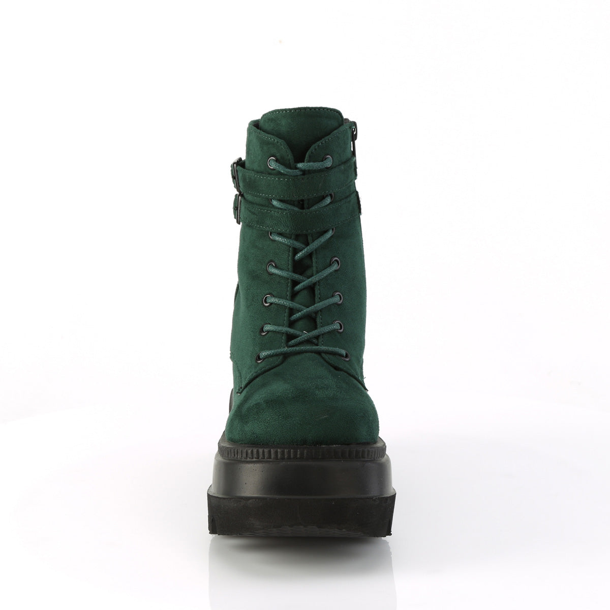 DemoniaCult  Stiefeletten SHAKER-52 Emerald Vegan Wildleder