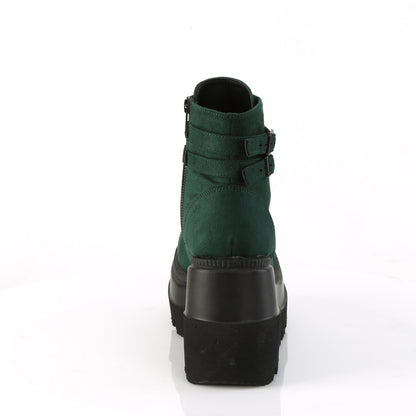 DemoniaCult  Stiefeletten SHAKER-52 Emerald Vegan Wildleder
